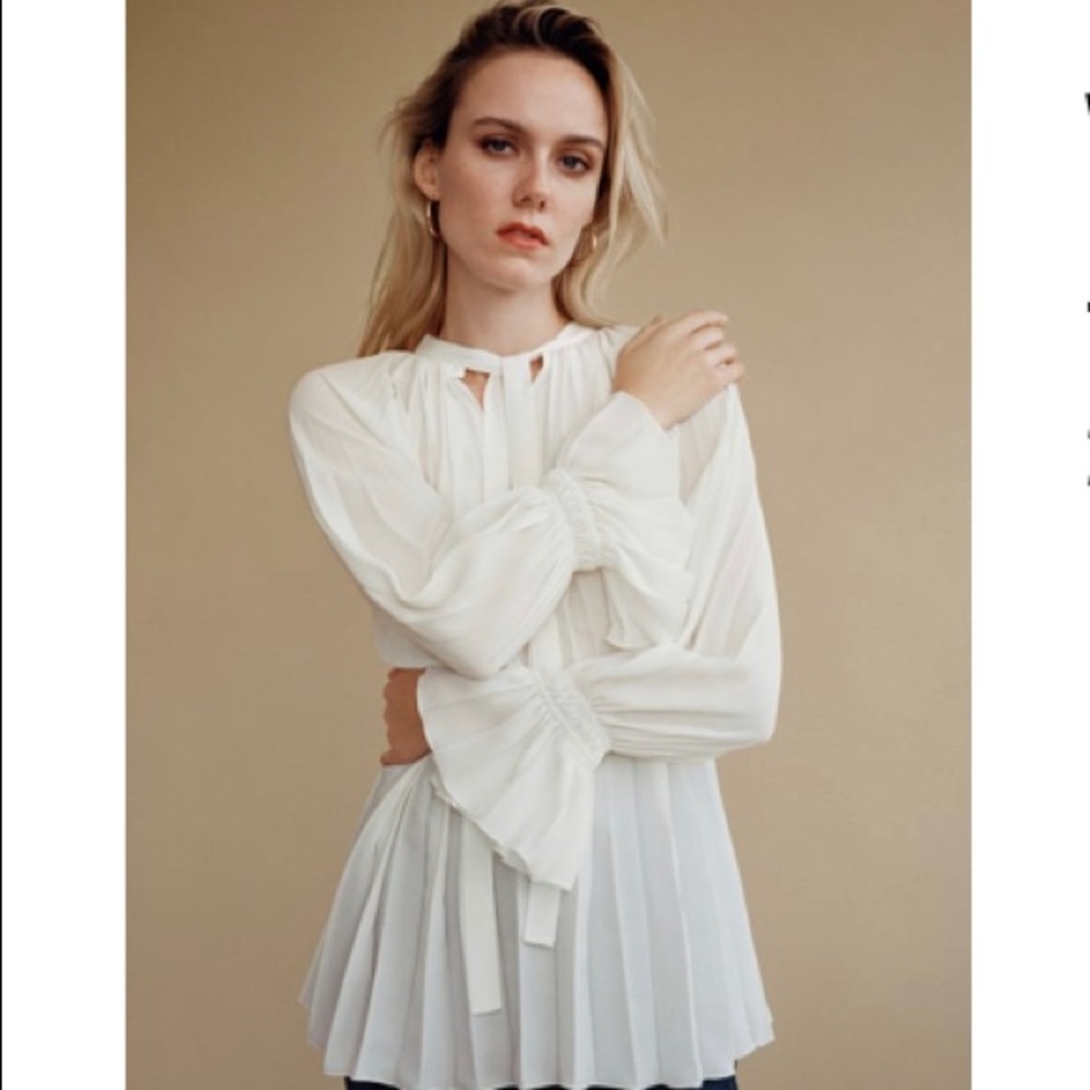 Zara White blouse